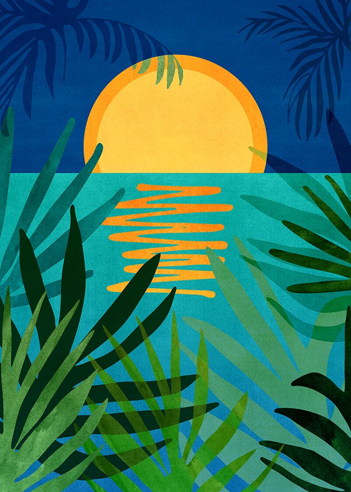 Moon Rise Landscape art print by Kristian Gallagher for $57.95 CAD