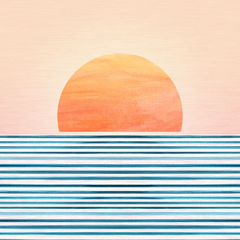 Minimalist Sunset 1 art print by Kristian Gallagher for $57.95 CAD