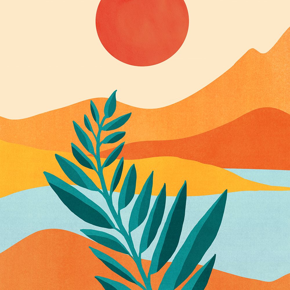 Mountain Sunset 3 Sq art print by Kristian Gallagher for $57.95 CAD