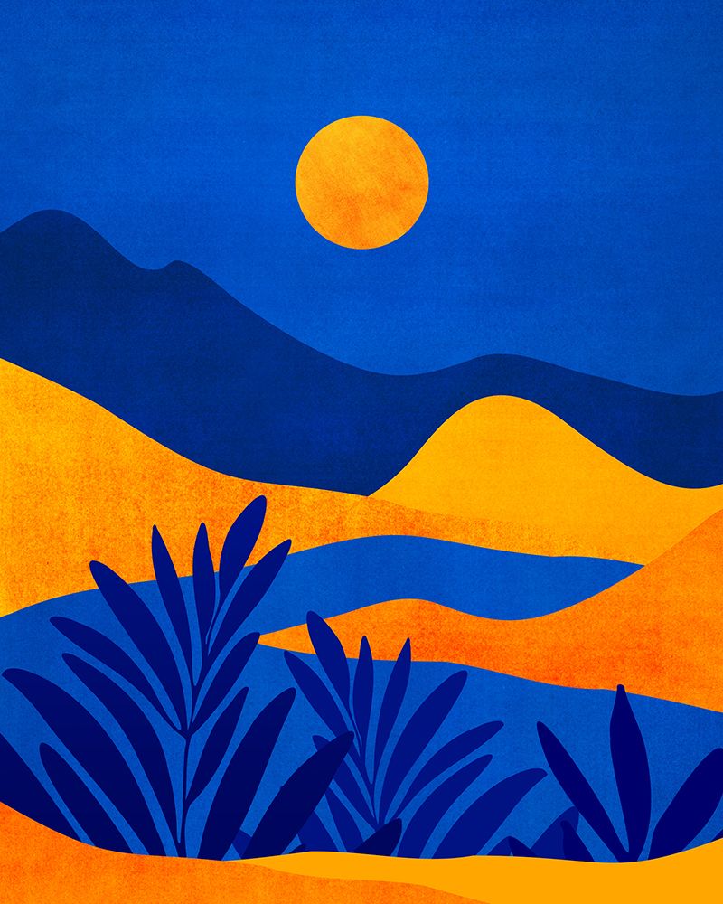 Moonrise Mountains art print by Kristian Gallagher for $57.95 CAD