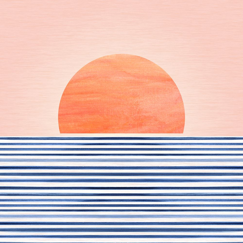 Minimalist Sunset 6 art print by Kristian Gallagher for $57.95 CAD