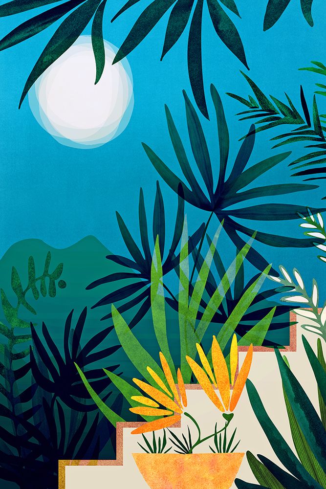 Spooky Jungle Night art print by Kristian Gallagher for $57.95 CAD