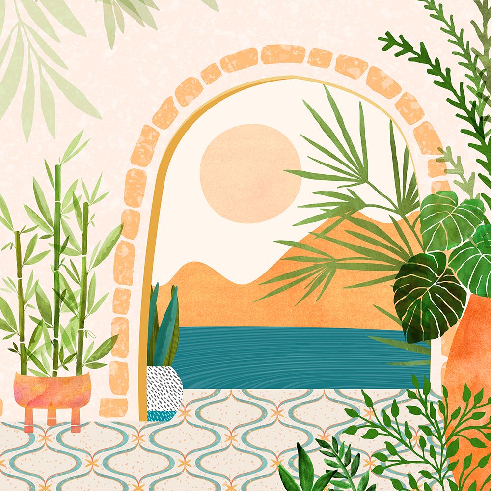 Villa View  Sq art print by Kristian Gallagher for $57.95 CAD