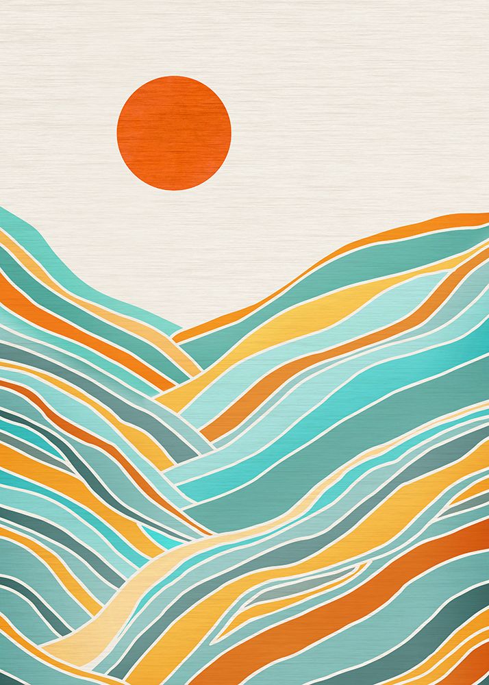 Sunset Landscape art print by Kristian Gallagher for $57.95 CAD