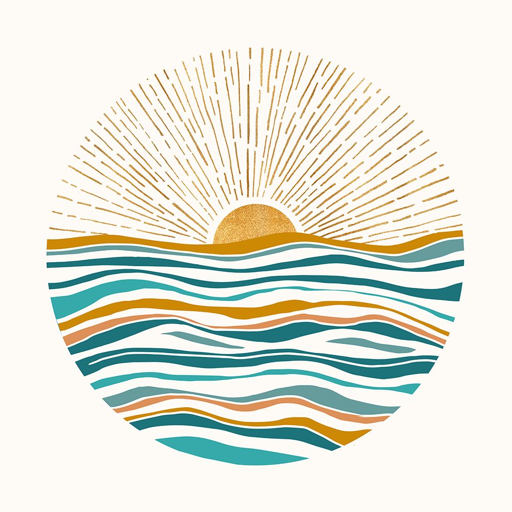The Sea and Sky Round art print by Kristian Gallagher for $57.95 CAD