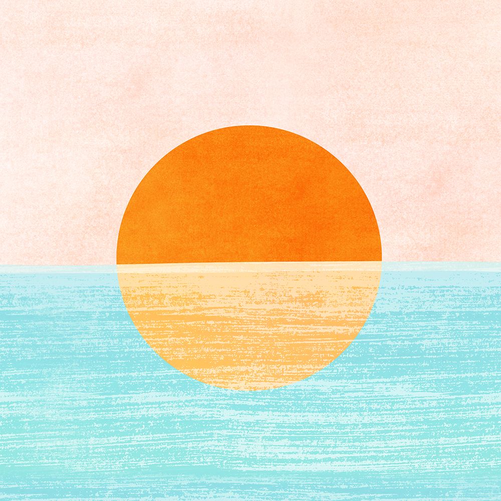 Seaside Sunset art print by Kristian Gallagher for $57.95 CAD
