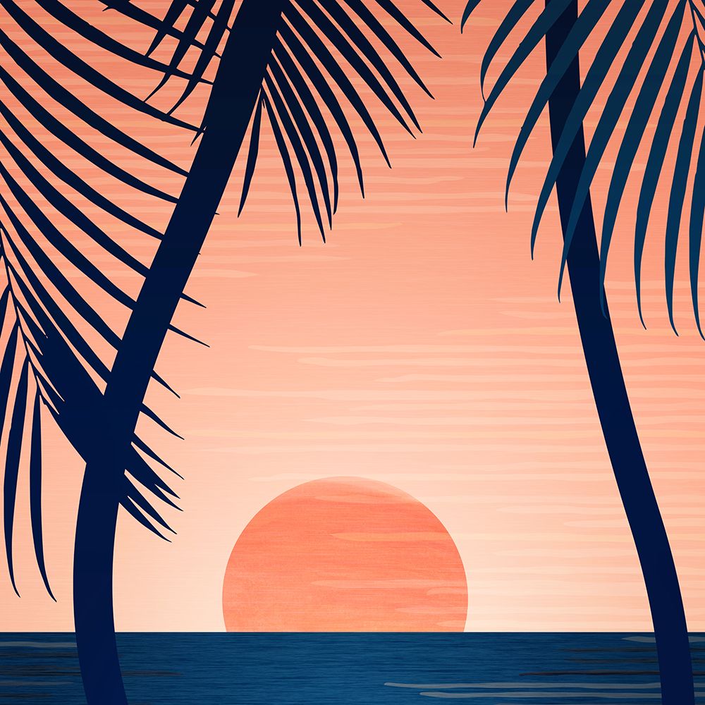 Sunset Beach Sq art print by Kristian Gallagher for $57.95 CAD