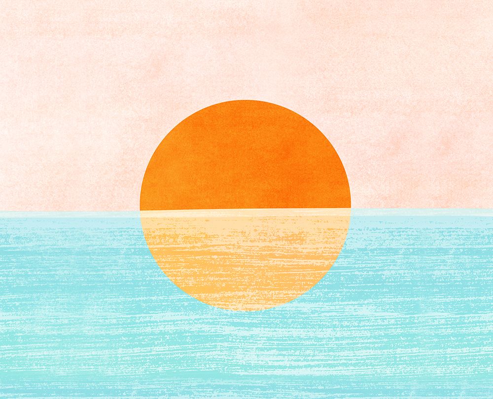 Seaside Sunset Wide art print by Kristian Gallagher for $57.95 CAD