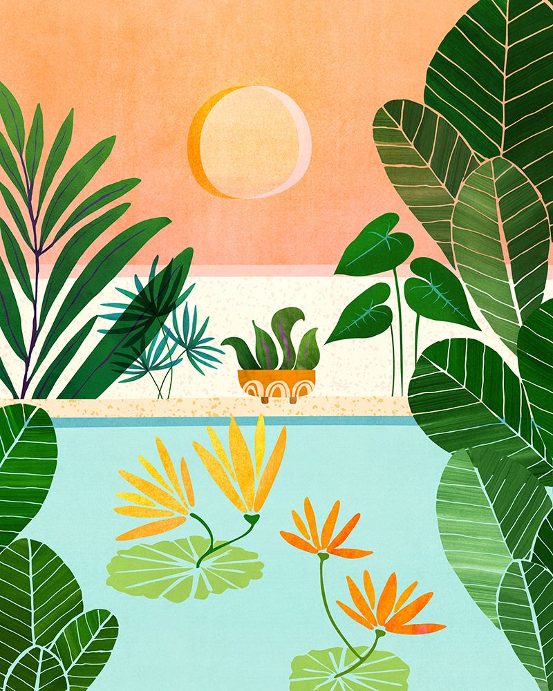 Shangri La At Sunset art print by Kristian Gallagher for $57.95 CAD
