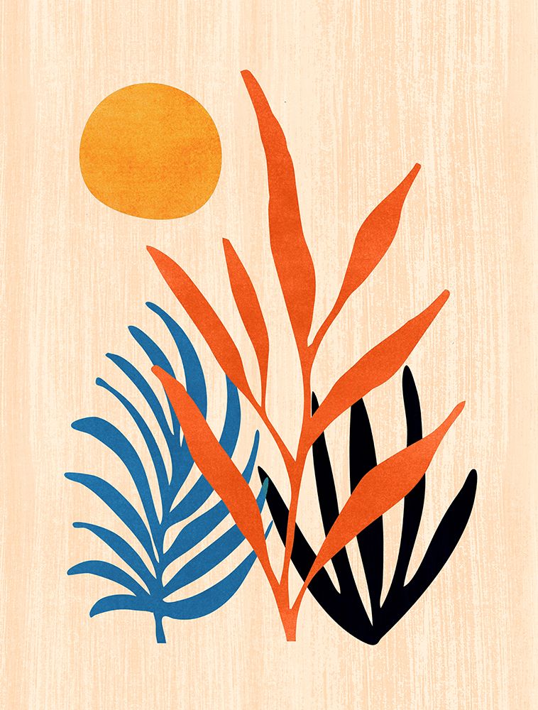 Abstract Summer Sunset art print by Kristian Gallagher for $57.95 CAD