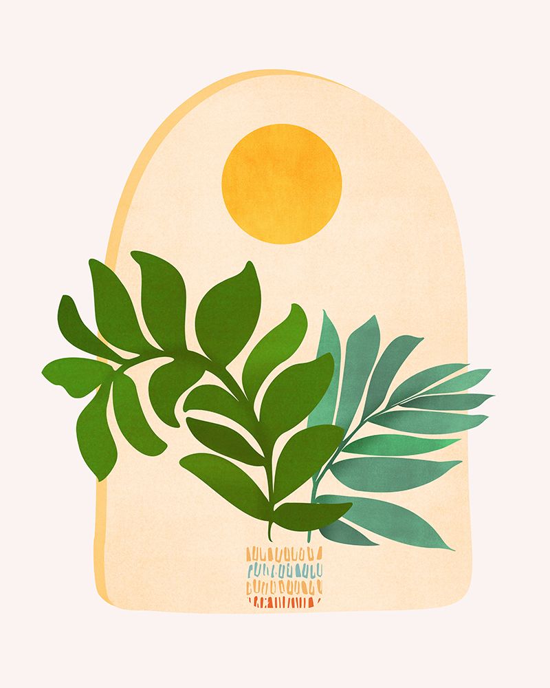 Boho Summer Scene 4x5 art print by Kristian Gallagher for $57.95 CAD
