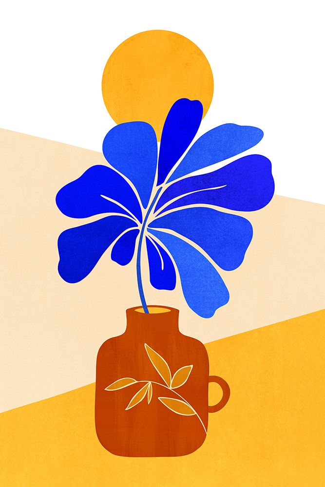 Blue Leaf 2 art print by Kristian Gallagher for $57.95 CAD