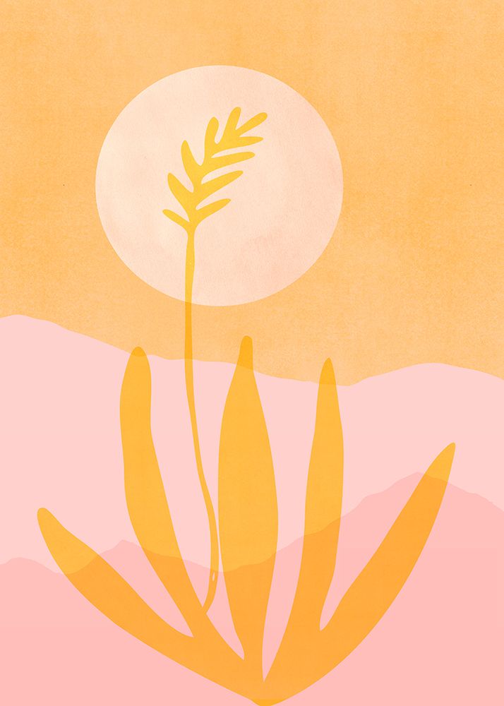 Golden Agave Sunset art print by Kristian Gallagher for $57.95 CAD