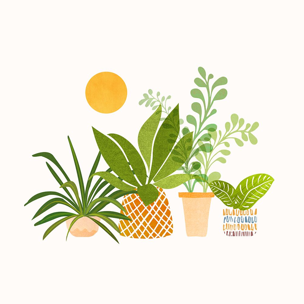 Happy Tropicals Sq art print by Kristian Gallagher for $57.95 CAD