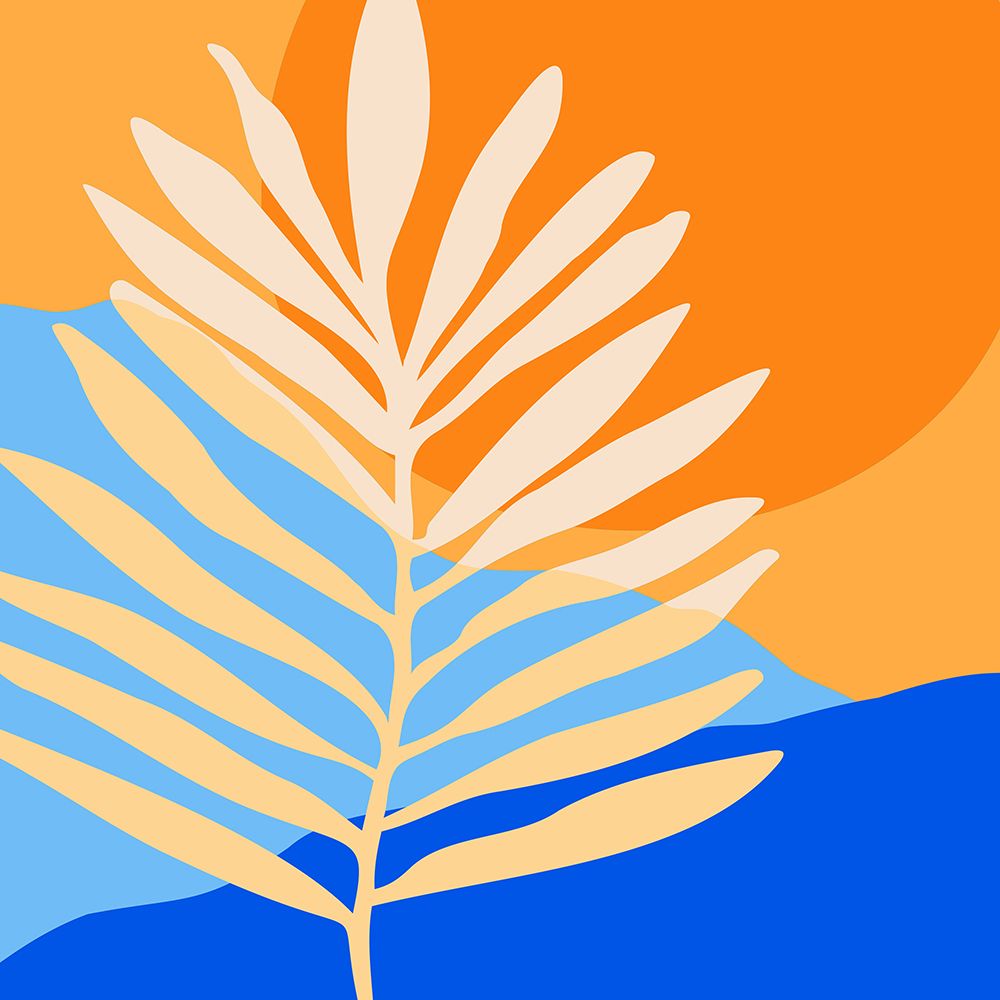 Tropical Beach Sunset.png art print by Kristian Gallagher for $57.95 CAD
