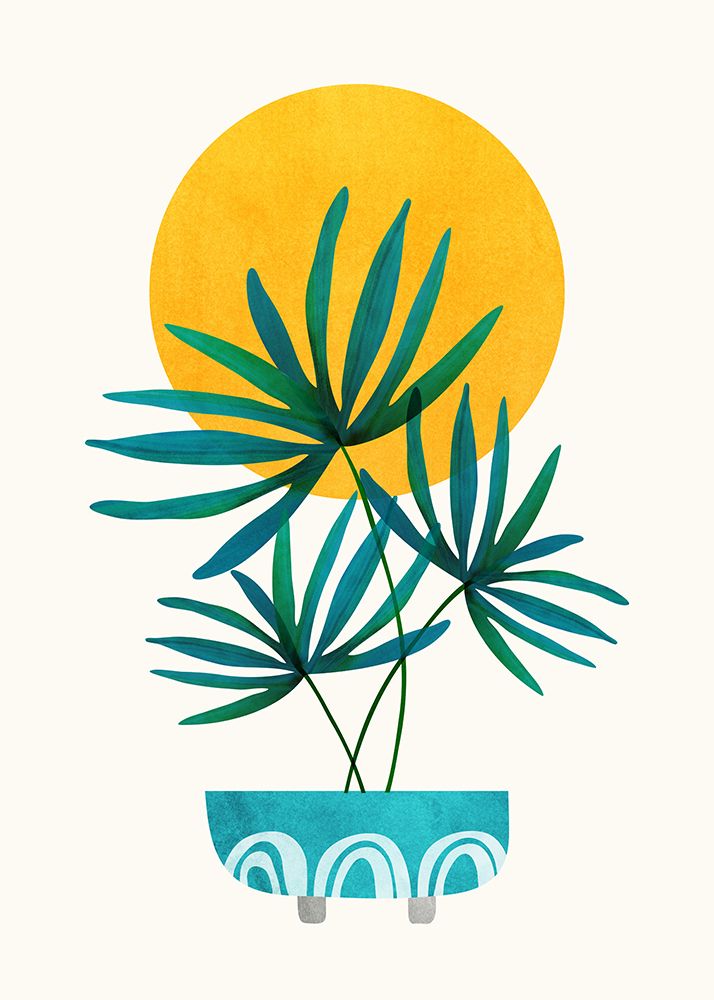 Little Palm and Sunshine art print by Kristian Gallagher for $57.95 CAD