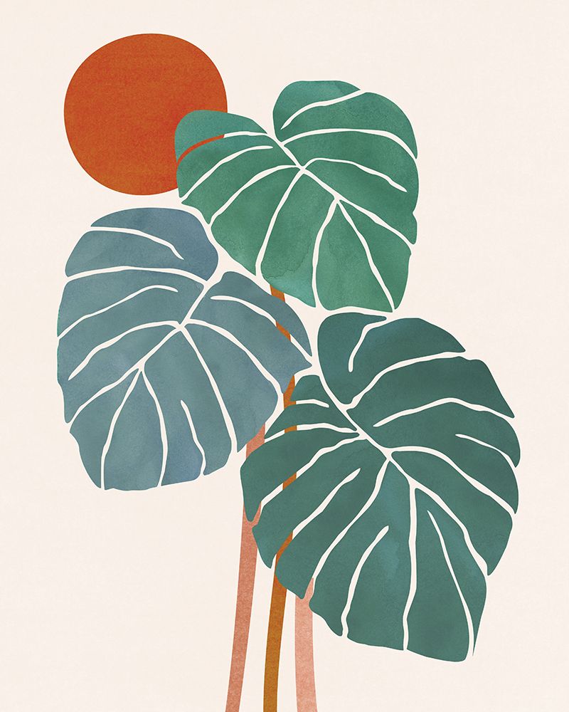 Monstera and Sunshine art print by Kristian Gallagher for $57.95 CAD