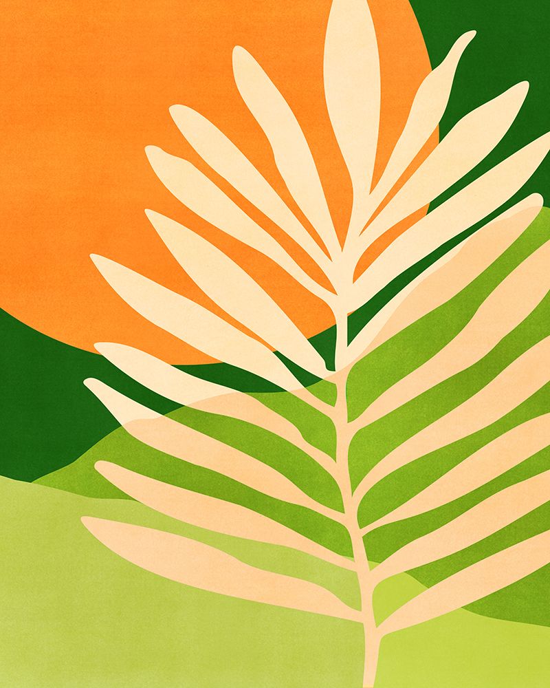 Sunny Palm Frond 4x5 art print by Kristian Gallagher for $57.95 CAD