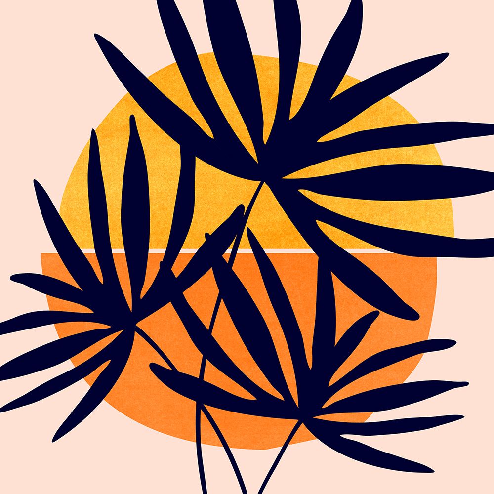 Modern Tropical Sunset art print by Kristian Gallagher for $57.95 CAD
