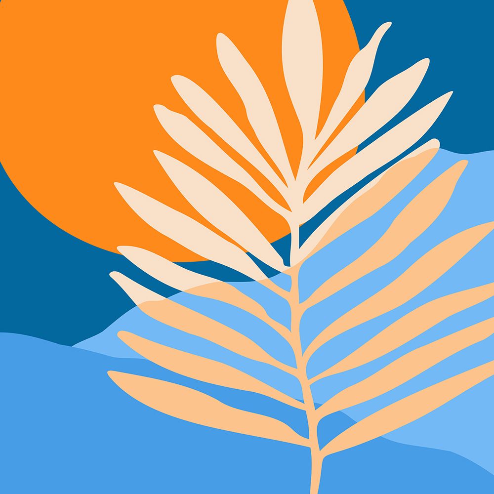 Sunny Palm Surface 2.png art print by Kristian Gallagher for $57.95 CAD