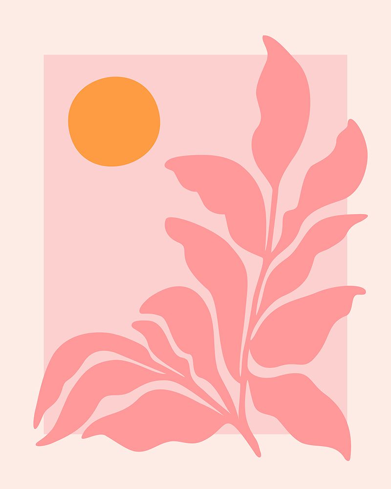 Sunny Pink Garden art print by Kristian Gallagher for $57.95 CAD