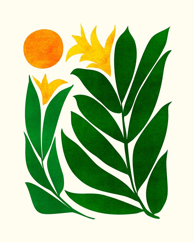 Mid Cen Emerald Garden art print by Kristian Gallagher for $57.95 CAD