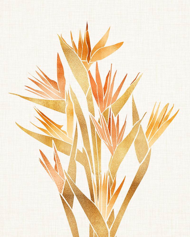 Bird of Paradise Metallic art print by Kristian Gallagher for $57.95 CAD