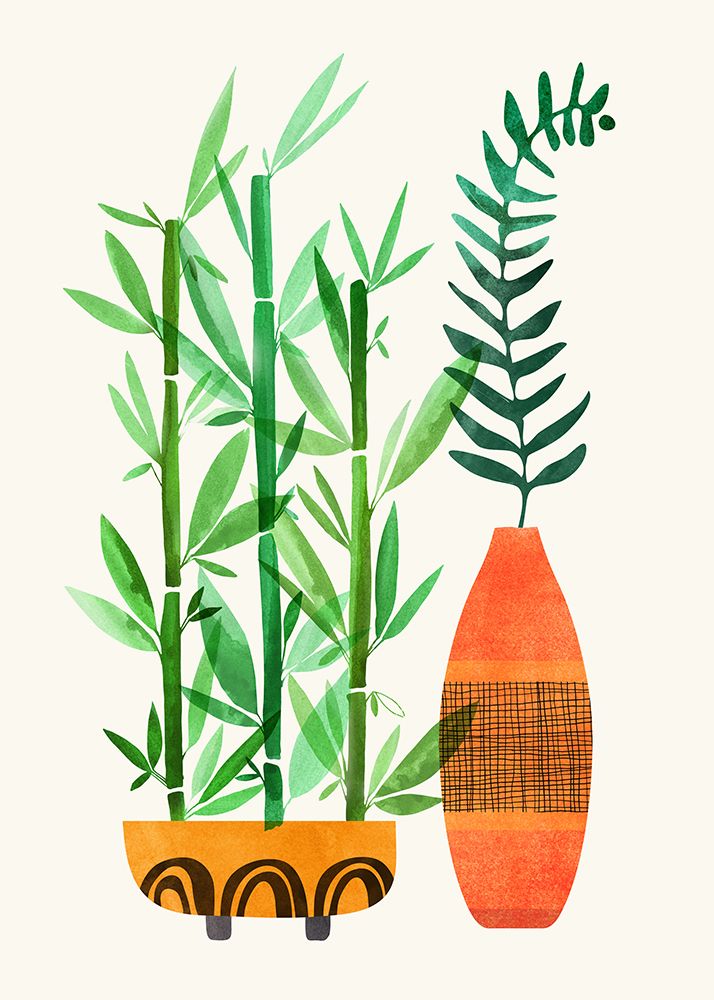 Bamboo and Fern 2 art print by Kristian Gallagher for $57.95 CAD