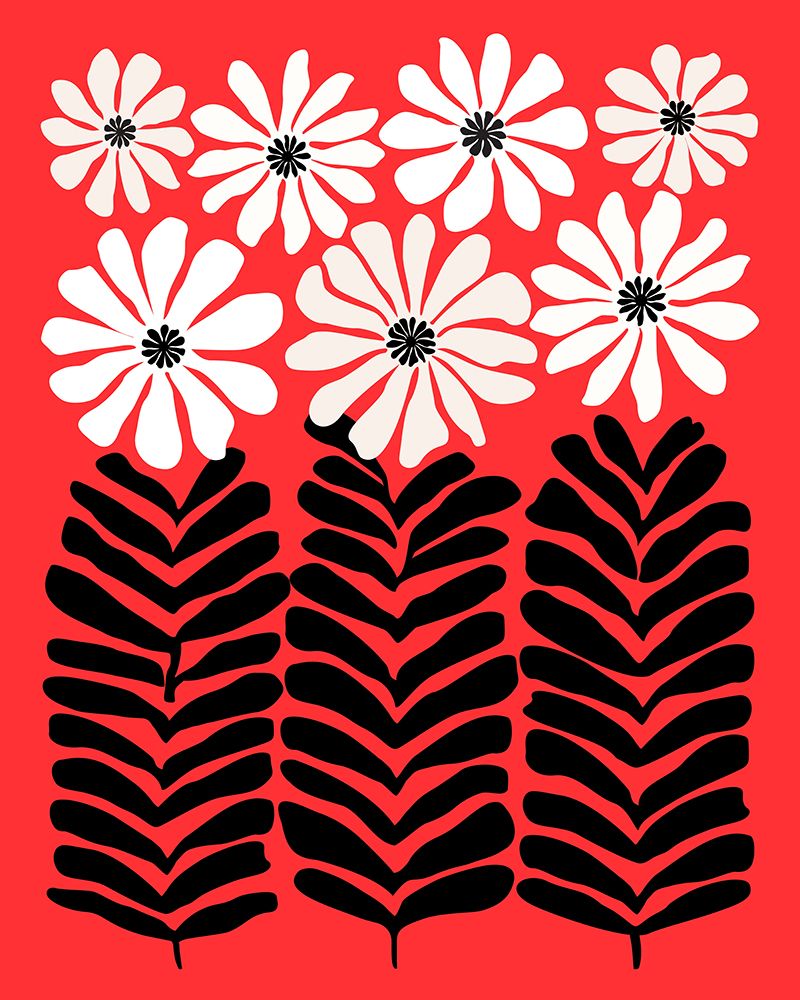 80s Floral 4 art print by Kristian Gallagher for $57.95 CAD