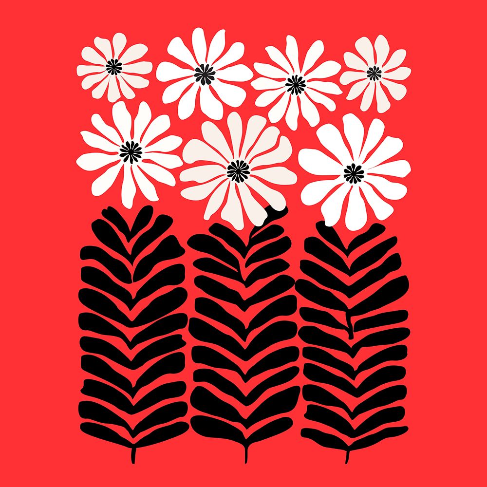80s Floral 4sq art print by Kristian Gallagher for $57.95 CAD