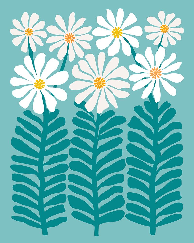 80s Floral 2 art print by Kristian Gallagher for $57.95 CAD