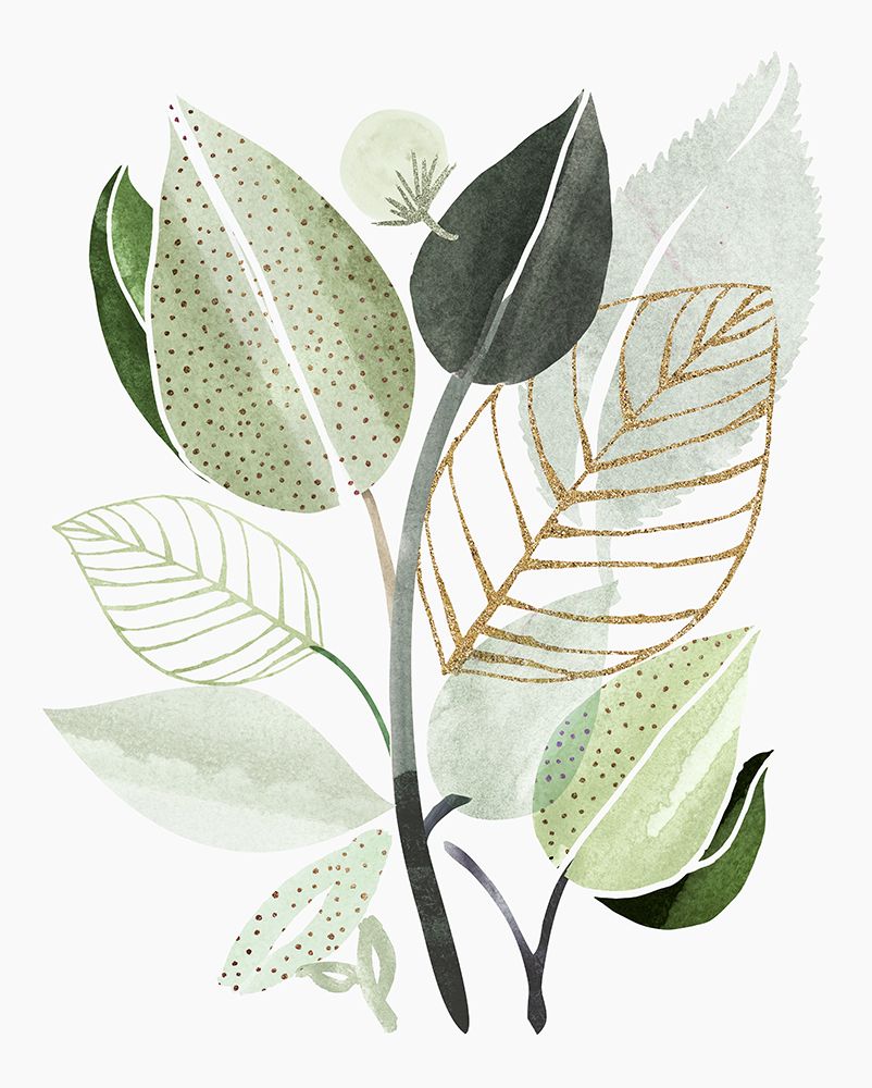Forest Bouquet Collage 5 art print by Kristian Gallagher for $57.95 CAD