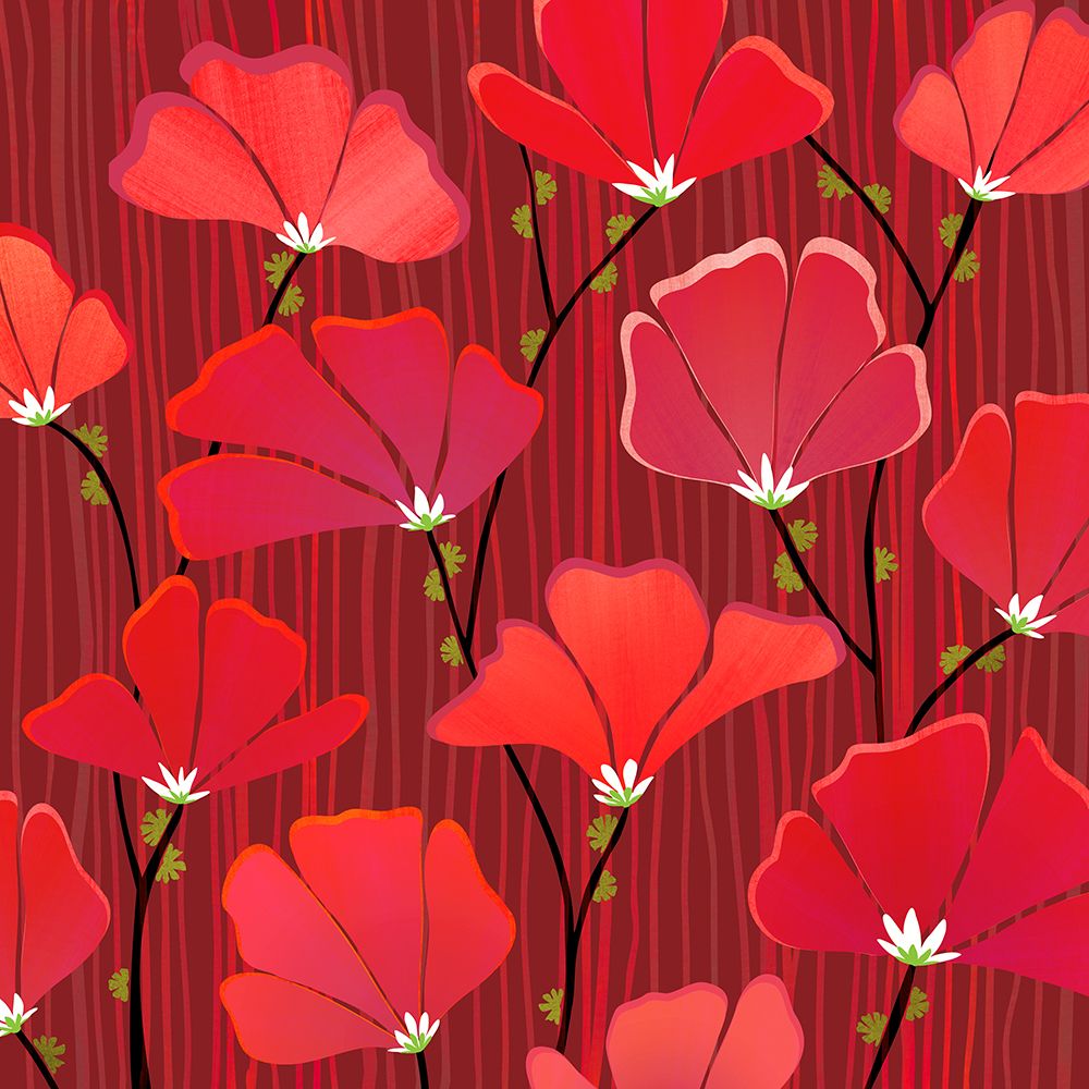 Deco Holiday Blossoms art print by Kristian Gallagher for $57.95 CAD