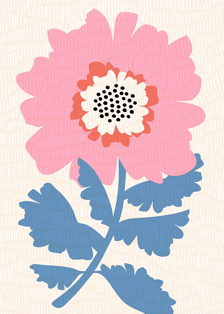 Folk Floral.png art print by Kristian Gallagher for $57.95 CAD
