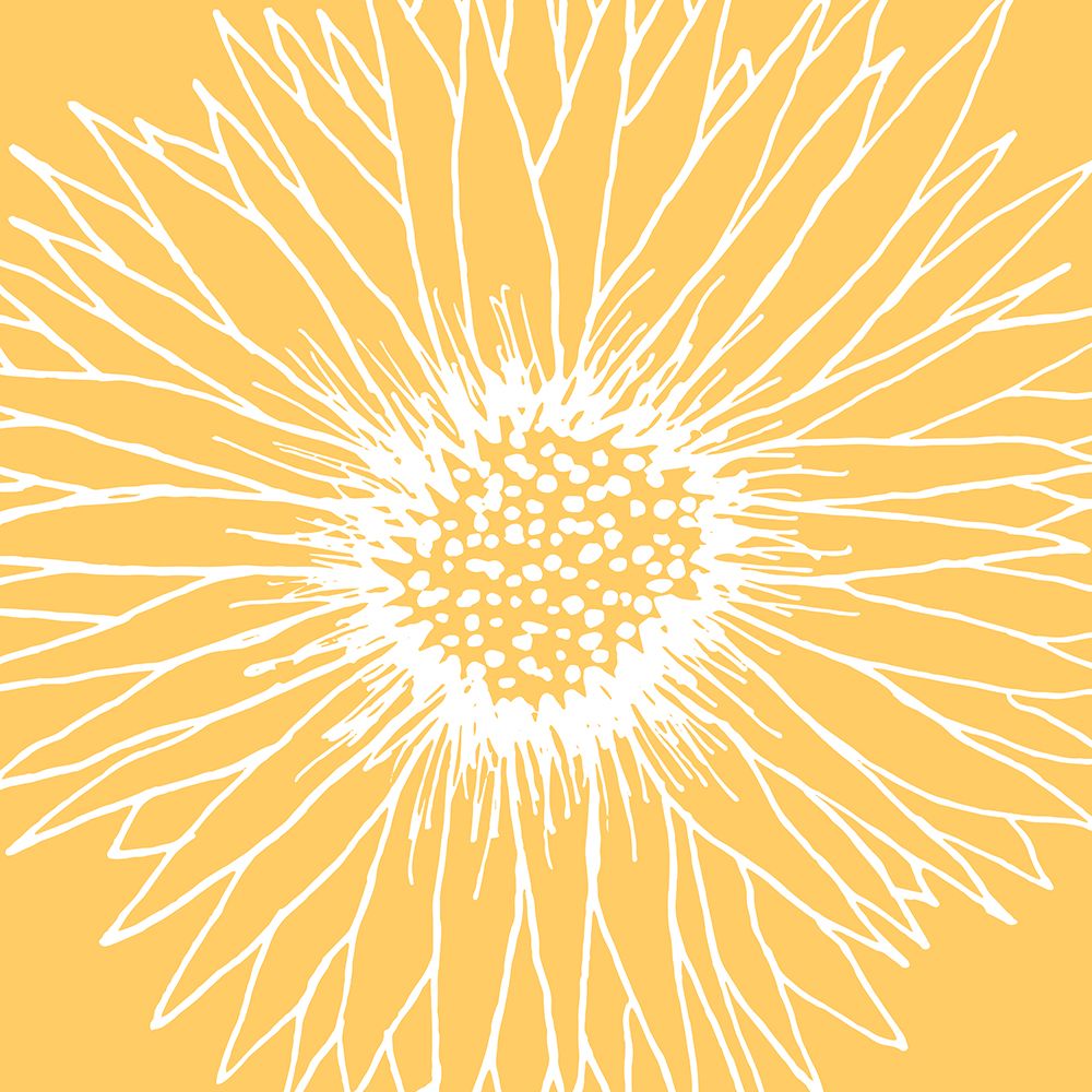 Line Art Sunflower art print by Kristian Gallagher for $57.95 CAD