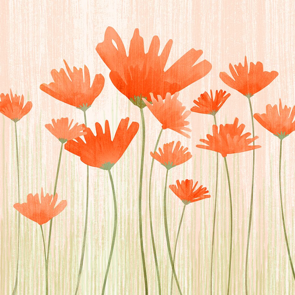 Red Poppy Meadow 2 art print by Kristian Gallagher for $57.95 CAD