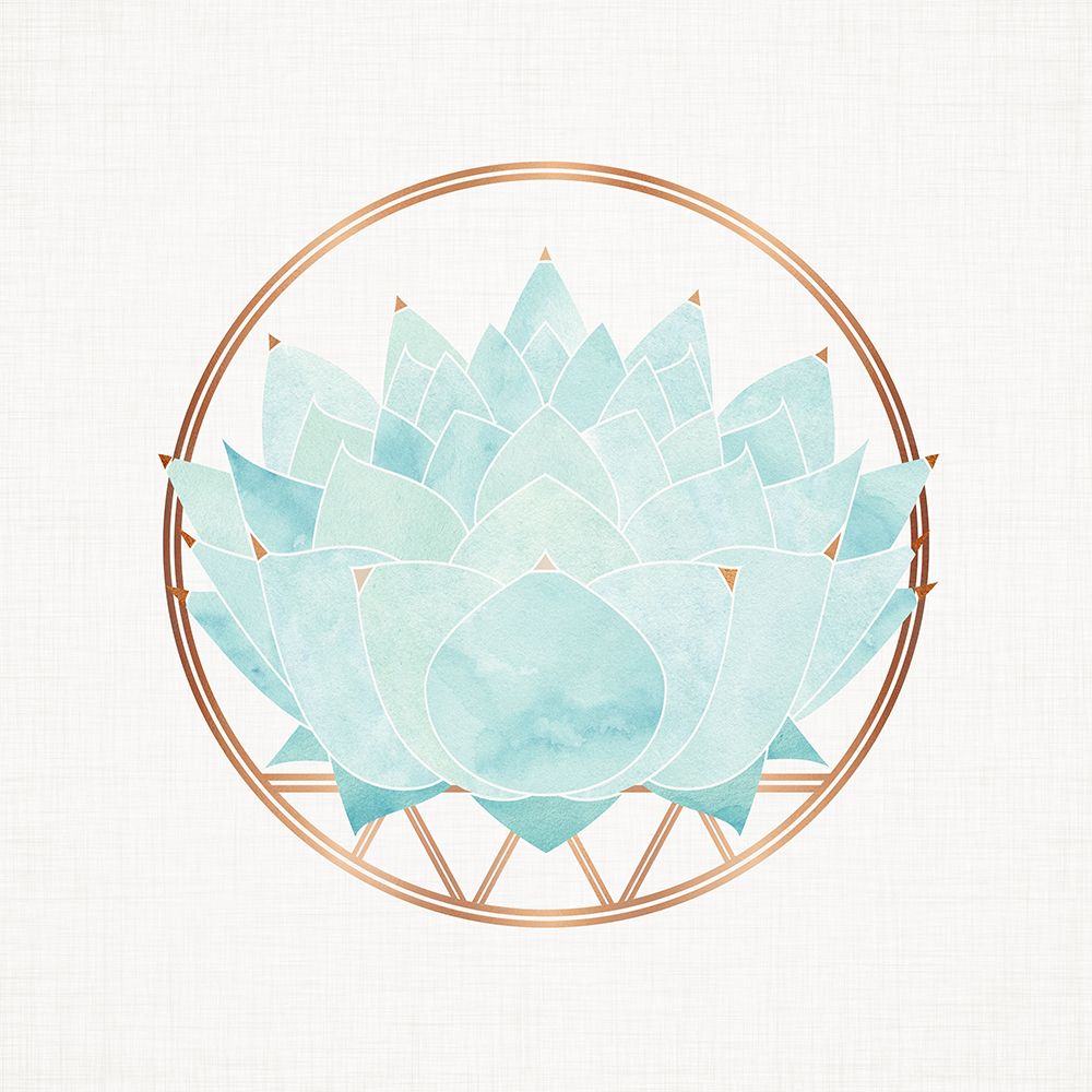 Zen Aqua Succulent art print by Kristian Gallagher for $57.95 CAD