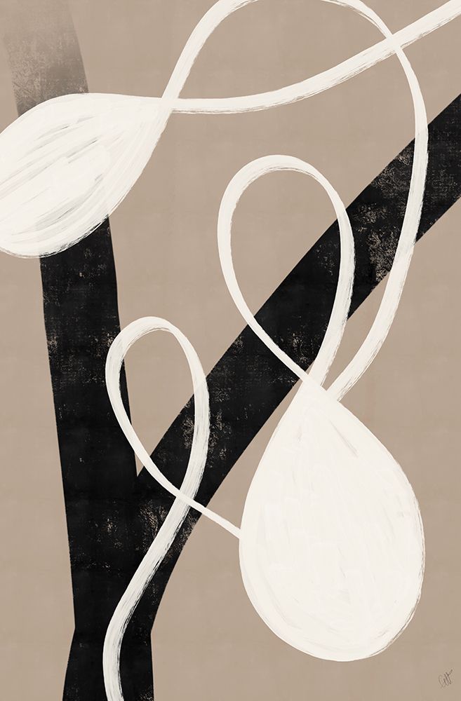 Beige abstract No.1 art print by Anne-Marie Volfova for $57.95 CAD