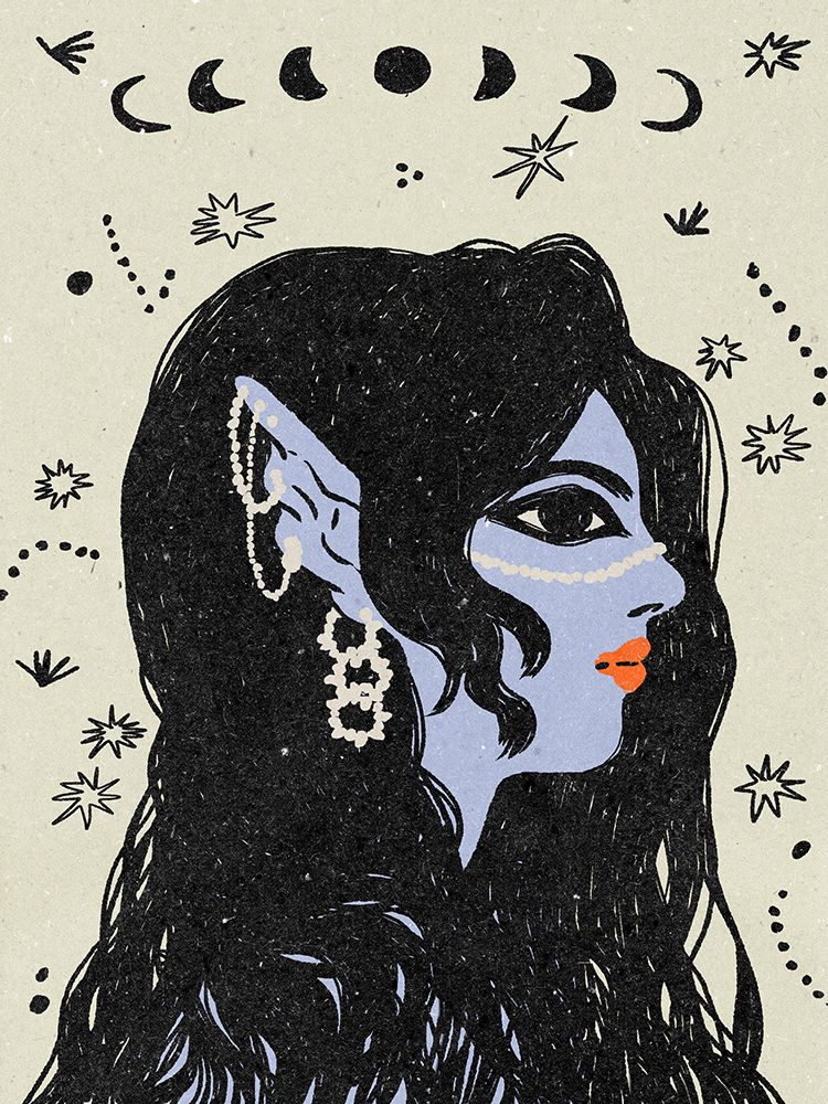 Portrait Of A Mermaid art print by Nktn for $57.95 CAD