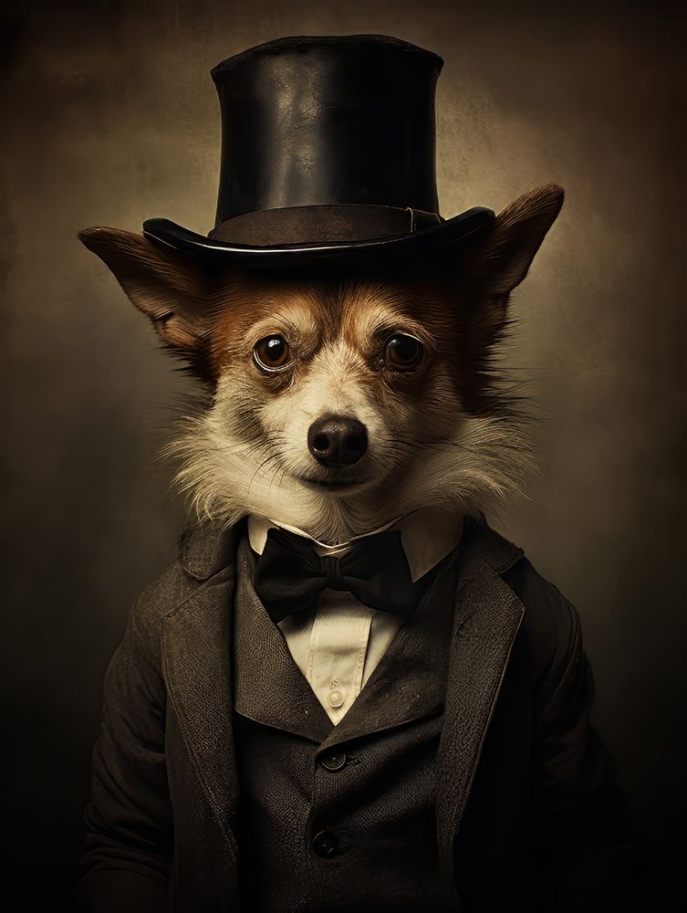 Dog in Suit art print by Bilge Paksoylu for $57.95 CAD