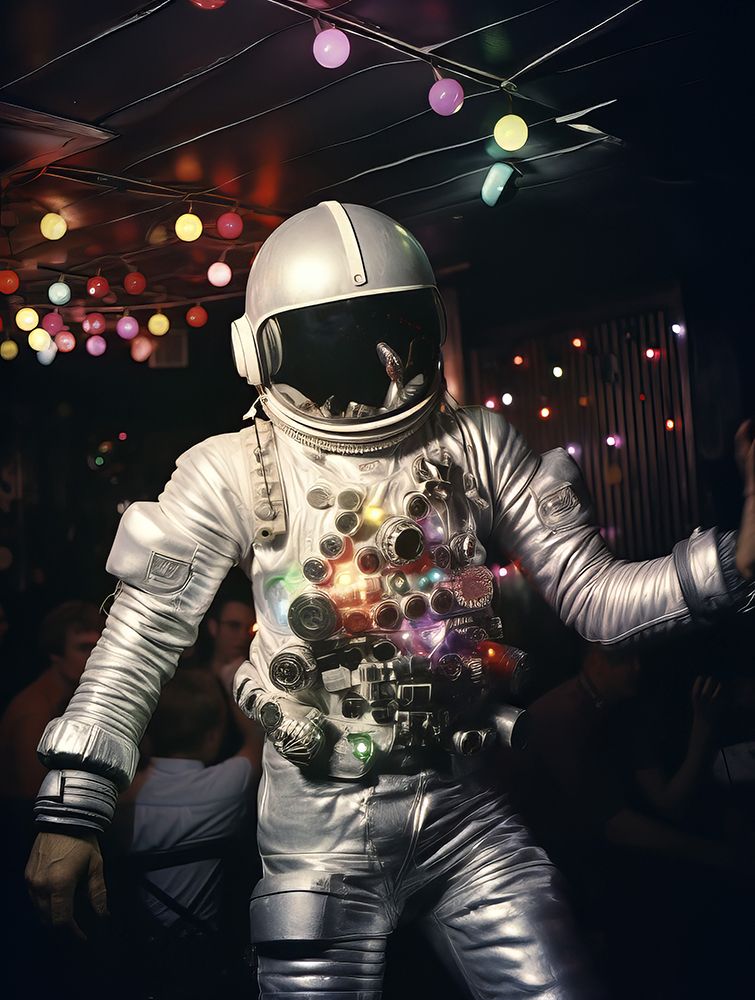 Disco Astronaut 2 art print by Bilge Paksoylu for $57.95 CAD