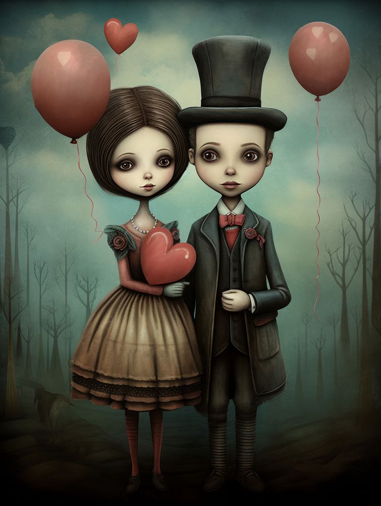 Loving Couple art print by Bilge Paksoylu for $57.95 CAD