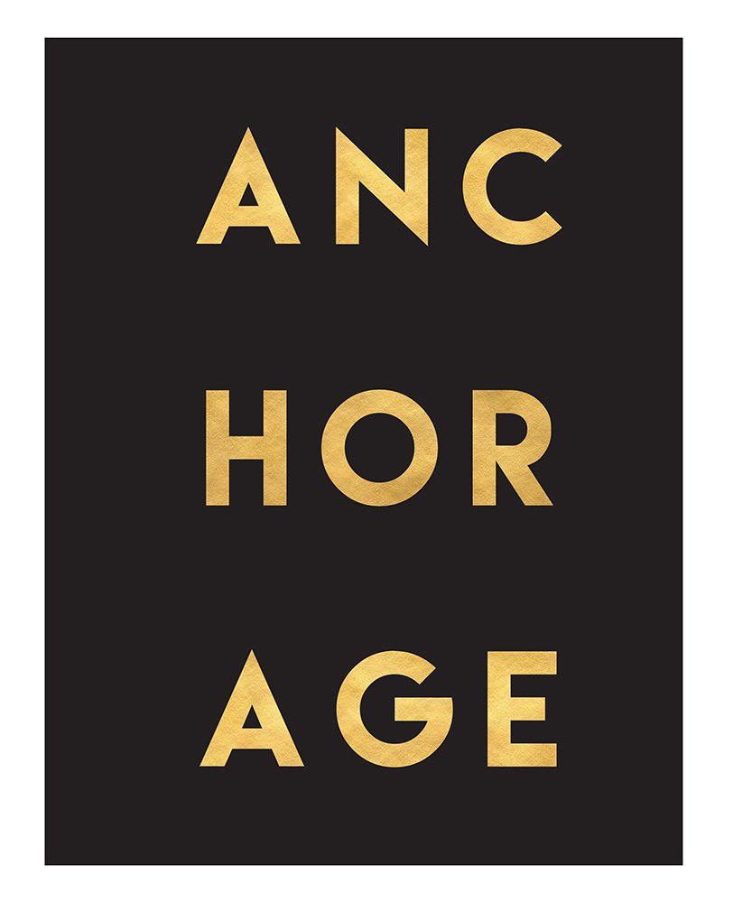 1 Gold On Black City Names 04 art print by Emiliano Deificus for $57.95 CAD