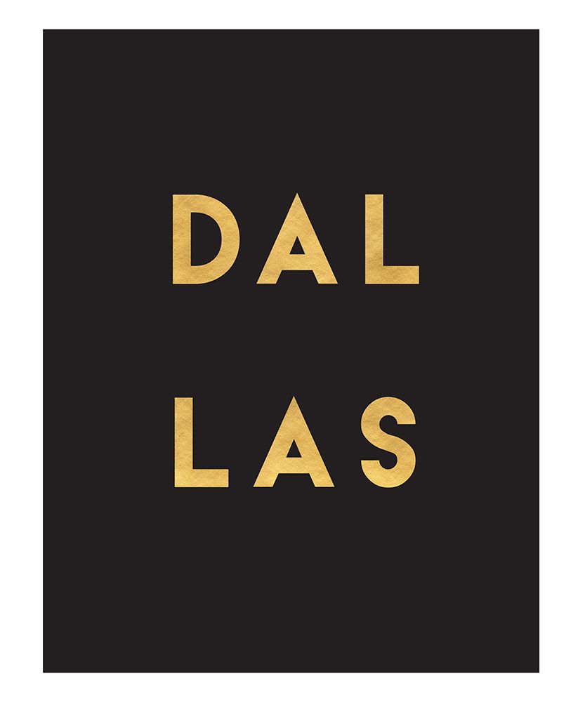 1 Gold On Black City Names 24 art print by Emiliano Deificus for $57.95 CAD