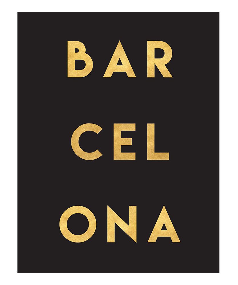 1 Gold On Black City Names 09 art print by Emiliano Deificus for $57.95 CAD