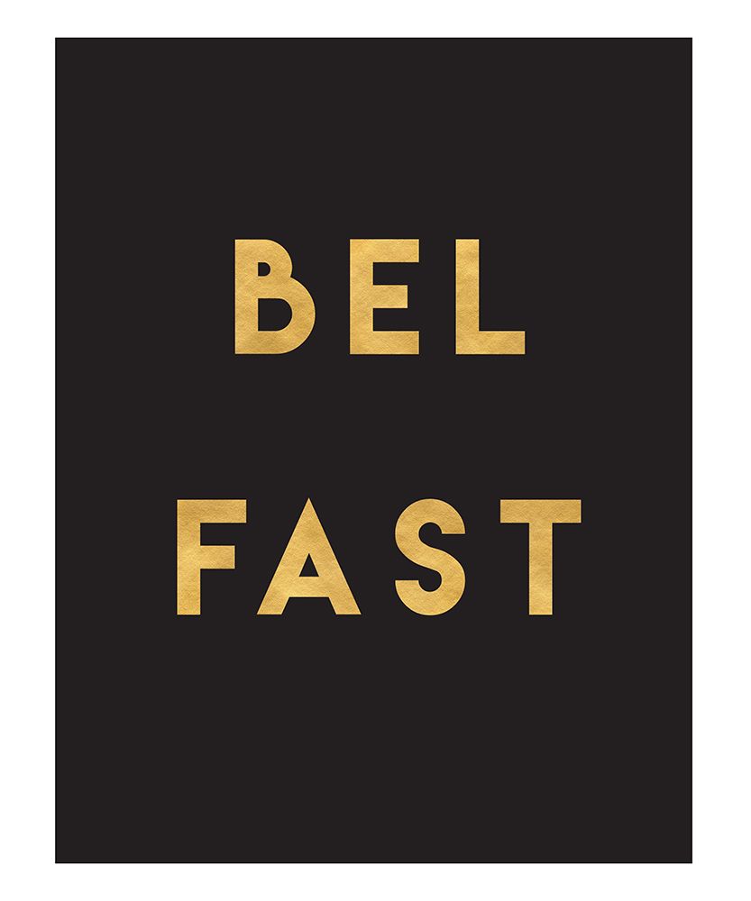 1 Gold On Black City Names 12 art print by Emiliano Deificus for $57.95 CAD