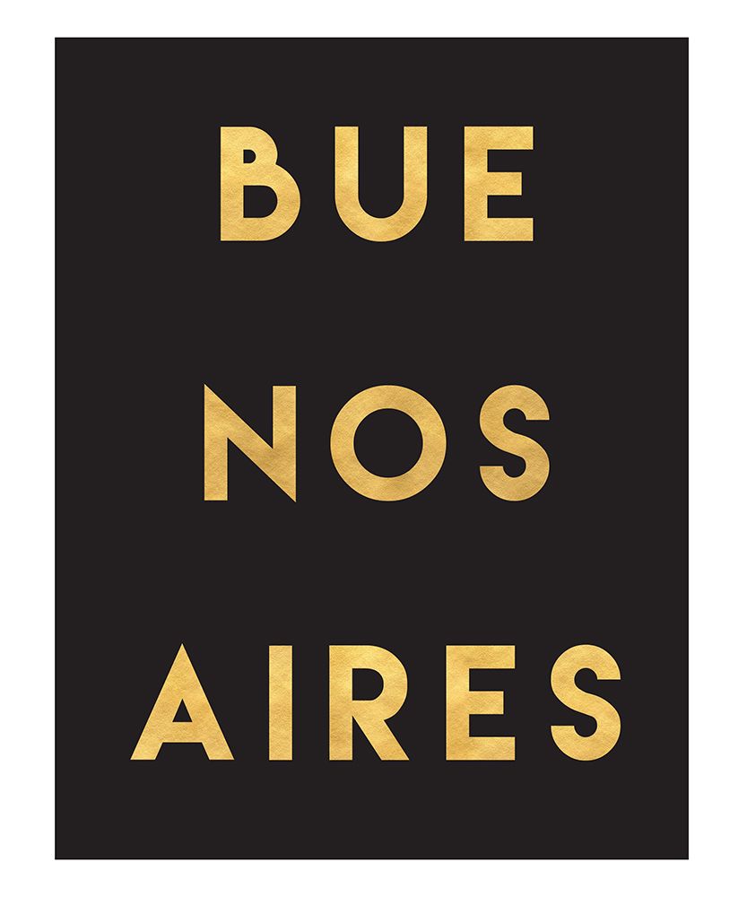 1 Gold On Black City Names 17 art print by Emiliano Deificus for $57.95 CAD