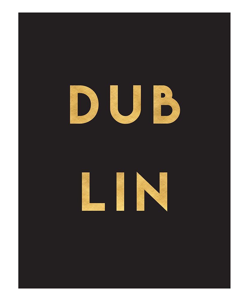 1 Gold On Black City Names 28 art print by Emiliano Deificus for $57.95 CAD