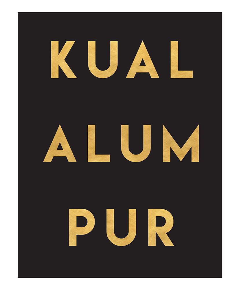 1 Gold On Black City Names 37 art print by Emiliano Deificus for $57.95 CAD