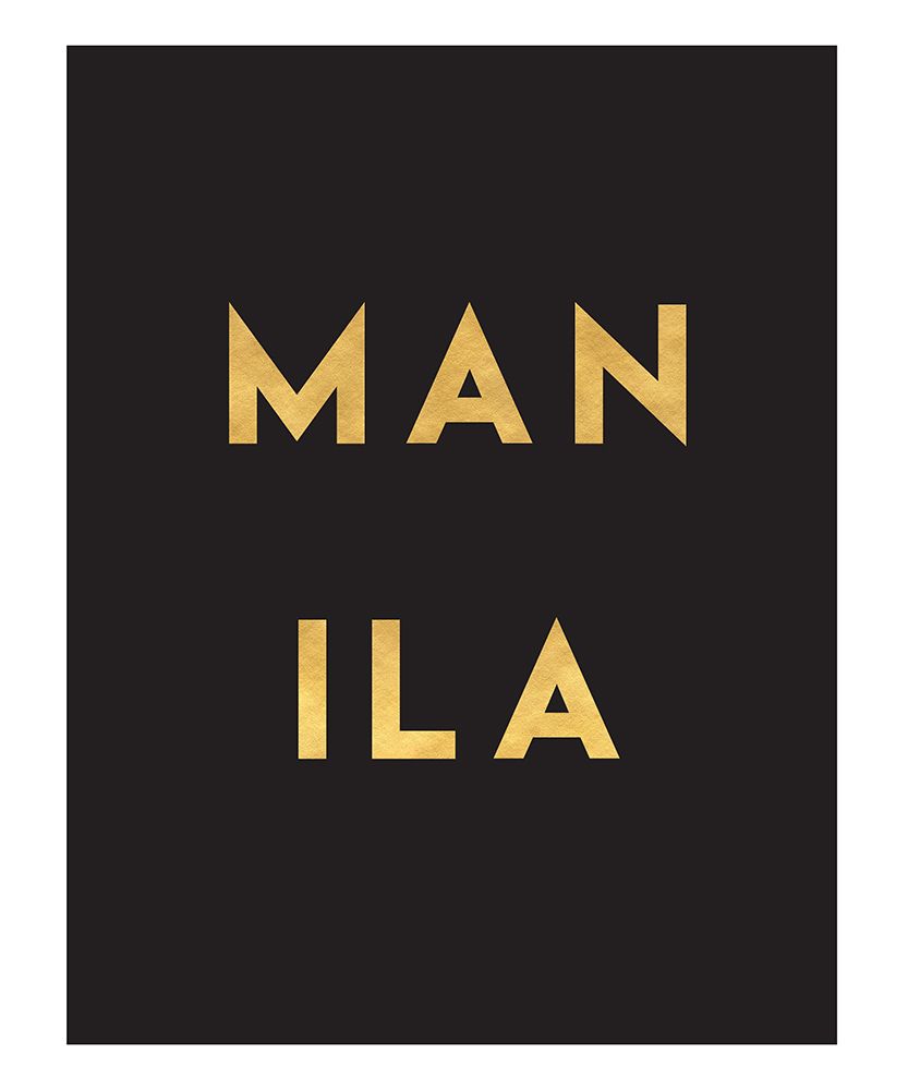 1 Gold On Black City Names 46 art print by Emiliano Deificus for $57.95 CAD